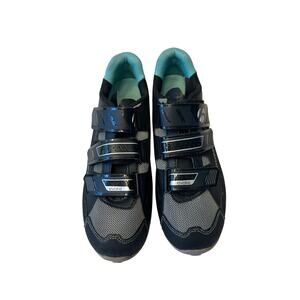 Bontrager Evoke MTB WSD Cycling Shoes‎ Black Grey Teal Women's 6.5 38 SPD Cleats